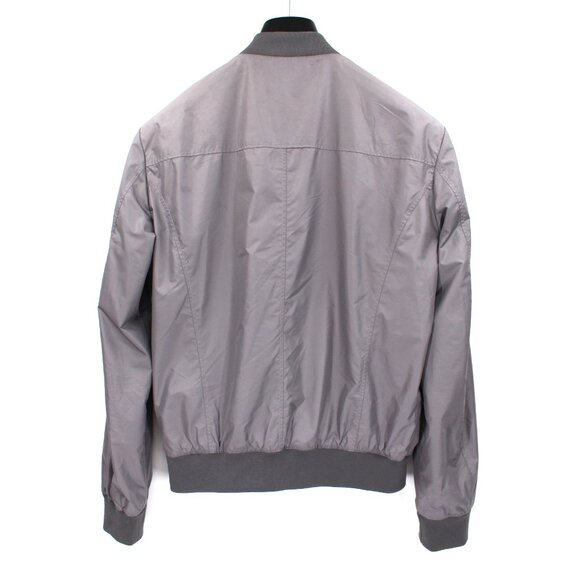 Versace Grey Zip Up Lightweight WindbreakerJacket 48 Polyester Bomber Logo Coat - Picture 5 of 7